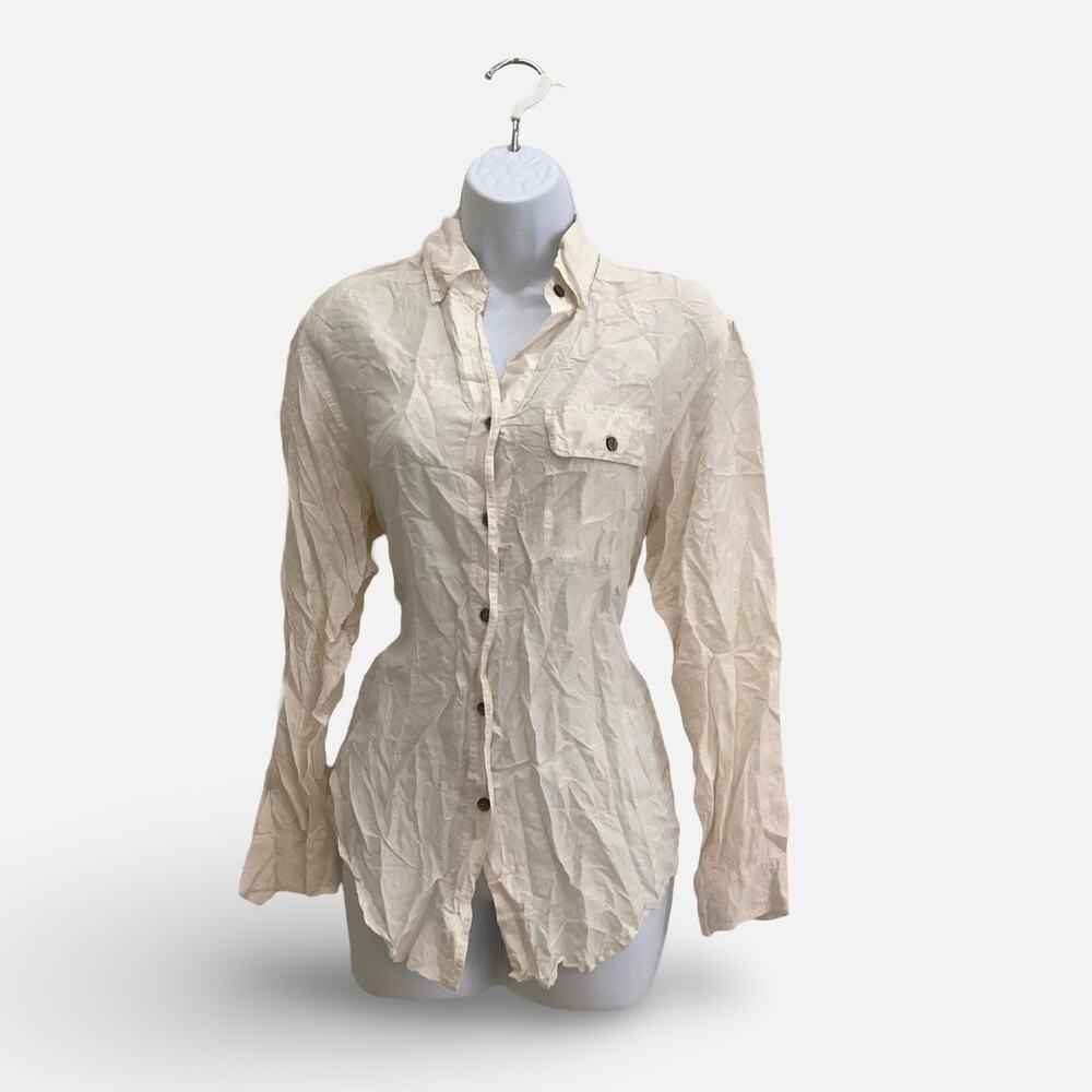 Diane Gilman Silk Button Down
